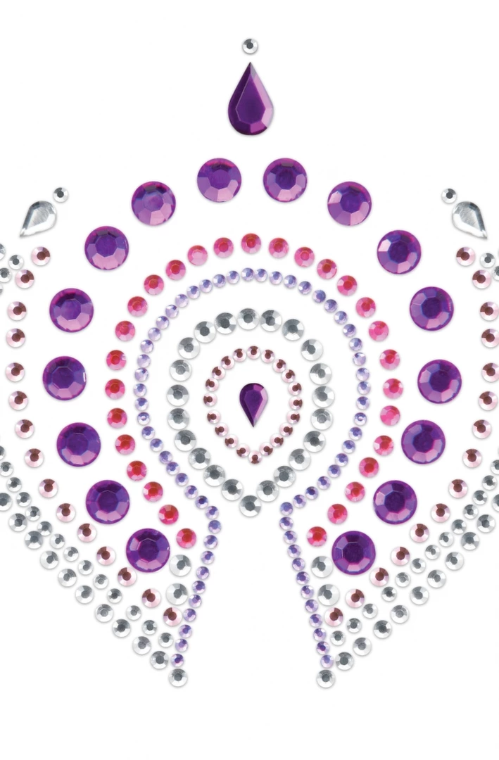 Bijoux Indiscrets Flamboyant Body Jewels Purple & Pink Set. Burlesque. See materials