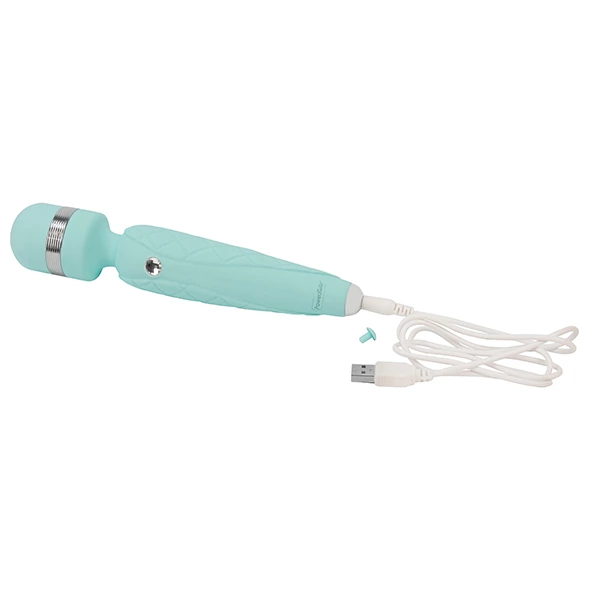 Pillow Talk Cheeky Teal - Rechargeable Silicone Wand