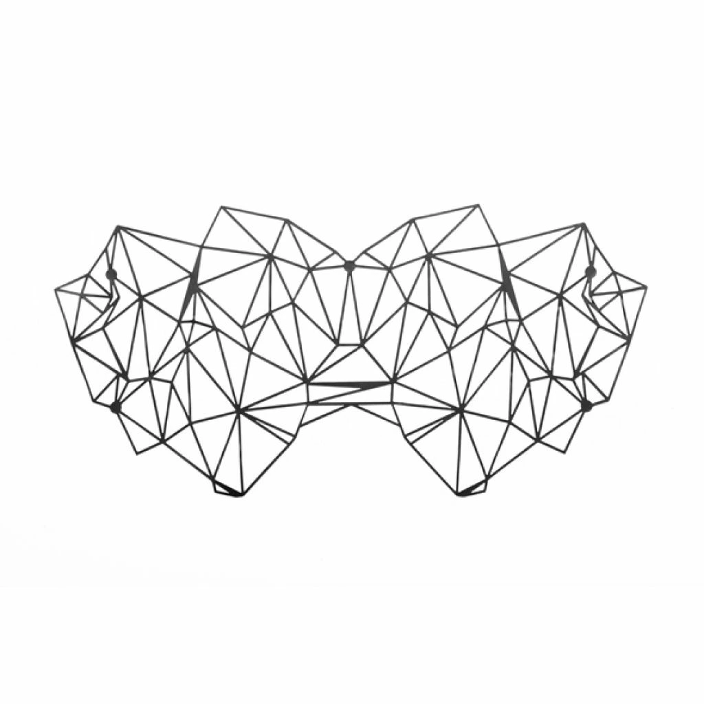 Bijoux Indiscrets Kristine Eyemask elegancka maska na oczy czarna