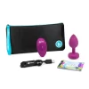b-Vibe Vibrating Jewel Plug Pink Ruby Silicone
