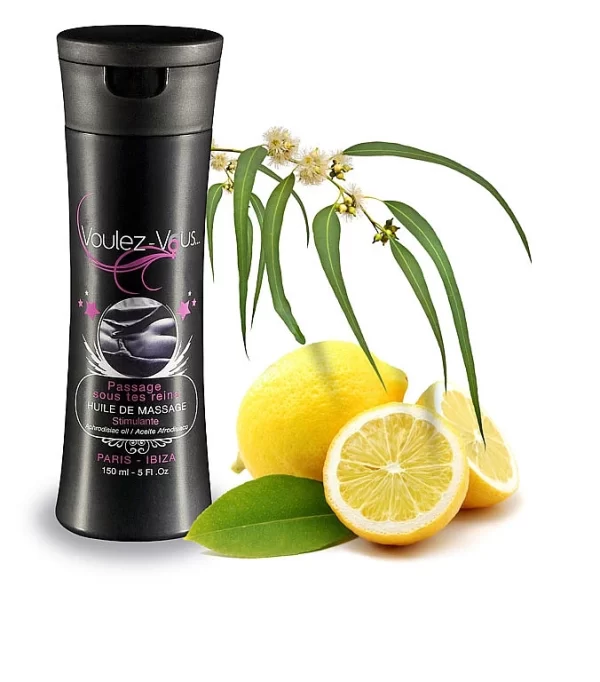 Voulez-Vous Massage Oil Eucalyptus Lemon 150ml - Olejek do masaÅ¼u bez parabenow