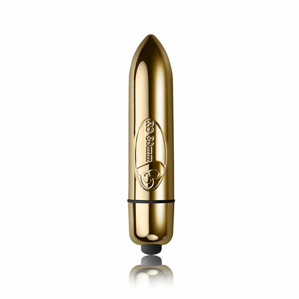 Rocks-Off RO-80mm Champagne Gold Micro Massager 1-Speed Waterproof - Anelma Rocks-Off RO-80mm 1-Speed Miniaturowy Model Wibracyjny - vibraattori
