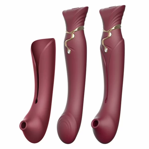 ZALO Queen Set Wine Red - G-pistevibraattori