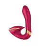 Shunga Soyo Wibrator dwusilnikowy silikonowy malinowy 17cm - vibraattori