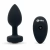 b-Vibe Vibrating Jewel Plug Black Diamond - Silicone