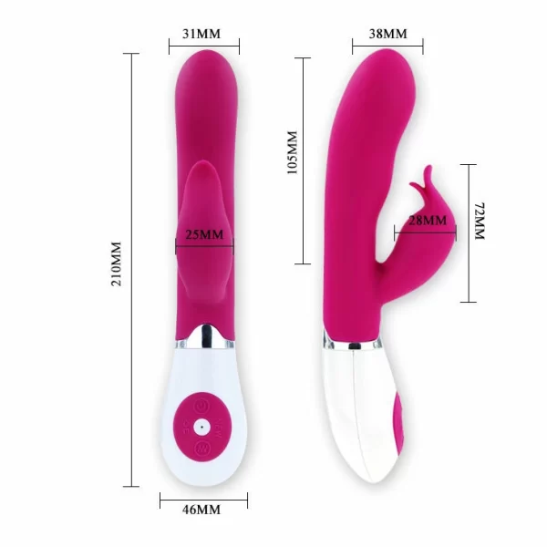 Pretty Love Felix Lilac Intimate Device with Dual - Anelma rabbit vibrator