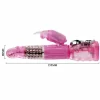 BAILE Vibrator with Rotation & Rabbit Ears Multi-Speed TPR - Anelma TPR