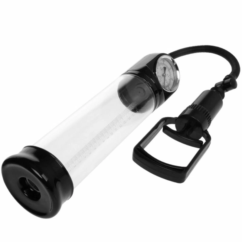 PRETTY LOVE Pompka erekcyjna z barometrem i elastycznym - tuote - Anelma PRETTY LOVE Erection Pump with Barometer Manual Inflator