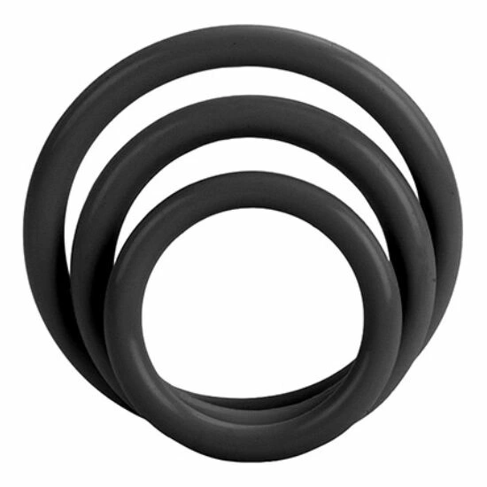 CalExotics Tri-Rings Black Set