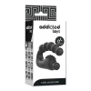 Addicted Toys Vibrating Prostate Massager Anatomical Silicone Black 11cm. Anal vibrator. See functions