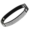 Coquette Chic Desire Vegan Leather Heart Choker Black 39cm