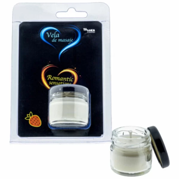 Taloka Strawberry Scented Massage Candle 30ml - Nourishing Formula