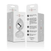 Intense Aluminum Plug Silver Crystal
