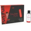 INTT Double Fun - Zestaw z wibrujÄ…cym pociskiem i Å¼elem truskawkowym 50 ml