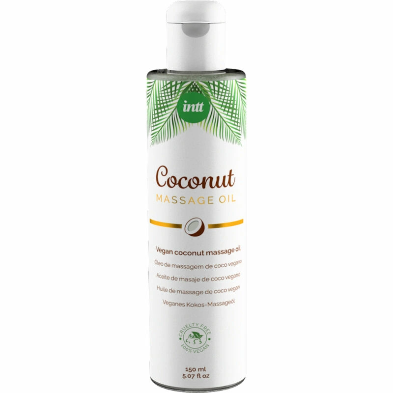 INTT Vegan Massage Oil Coconut Aroma 150ml - Nourishing & Relaxing Formula