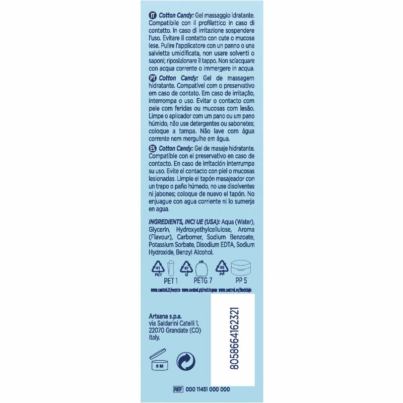 CONTROL Cotton Candy Å»el do masaÅ¼u 3w1 200ml sÅ‚odki zapach