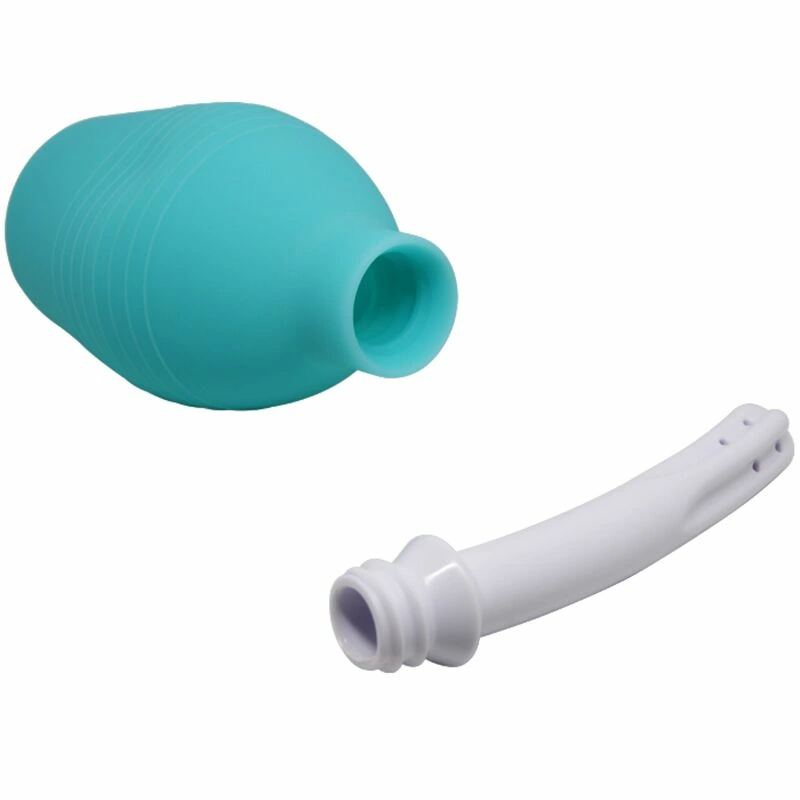 MR PLAY Anal Hygiene Blue Rubber Shower System - Large Capacity. Erotic toys. See materials
