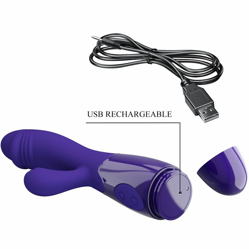 Pretty Love Snappy Youth Violet Dual-Function Rechargeable - Anelma G-spot vibrator