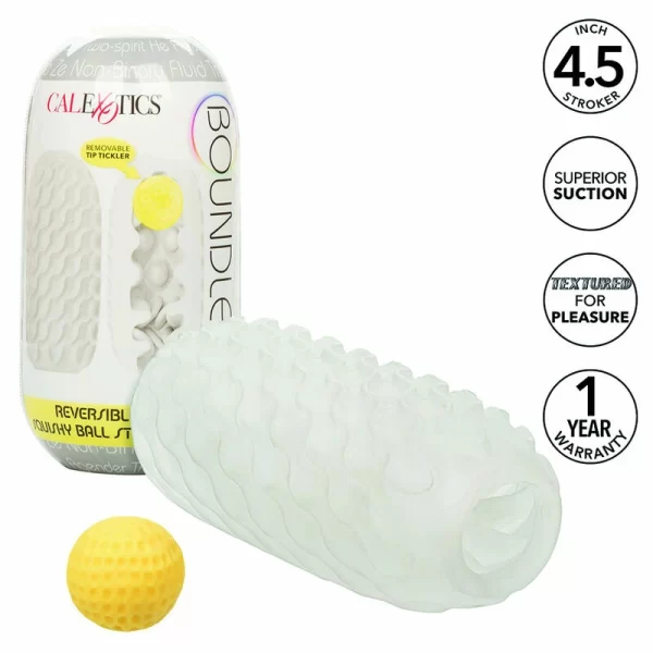 CalExotics Boundless Dual-Texture Intimate Machine Grey 11.5cm combines flexible elastomer and an ergonomic design for comfortable