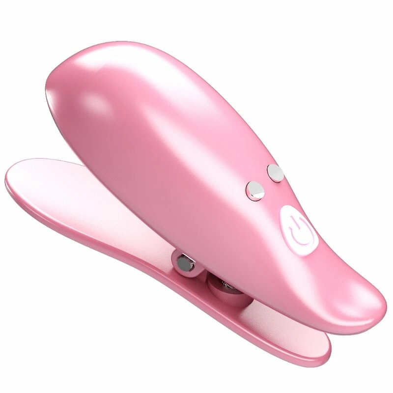 Pretty Love Leaf wibrujÄ…ce klipsy magnetyczne roÅ¼owe 10 trybow USB