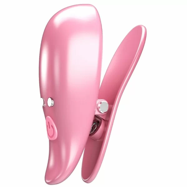 Pretty Love Leaf Pink Vibrating Magnetic Nipple Clamp System