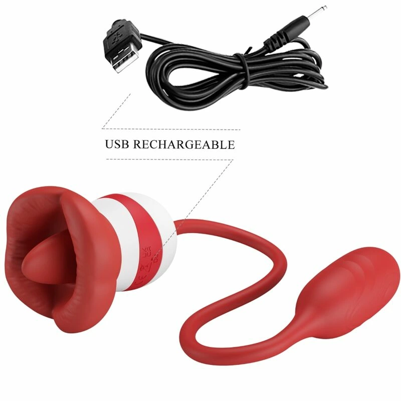 Pretty Love Aliyah Red Dual-Action Oral Simulation Device