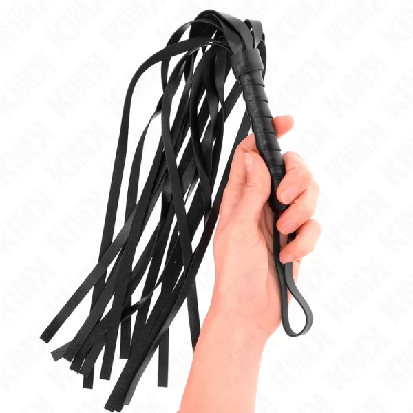 KINK Black Intimate Impact Whip 45 cm