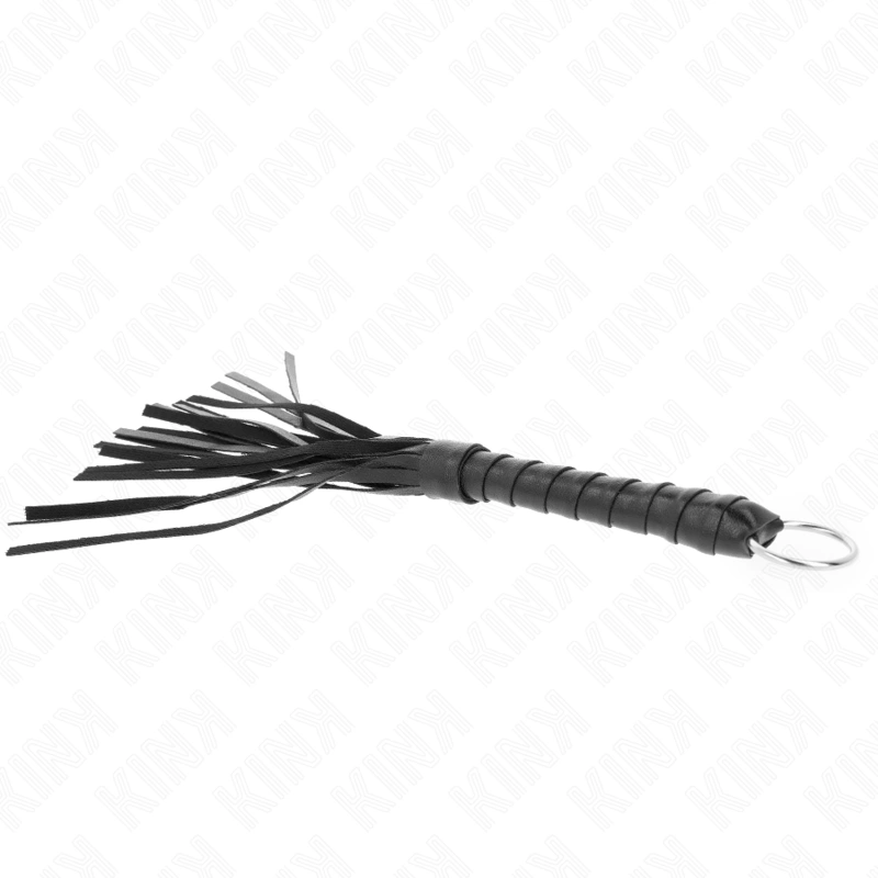 KINK Czarny Mini Bicz 28 cm - Skorzany