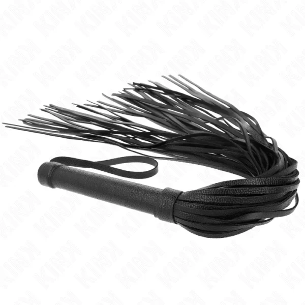 KINK Black Soft PVC Intimate Impact Whip 70cm