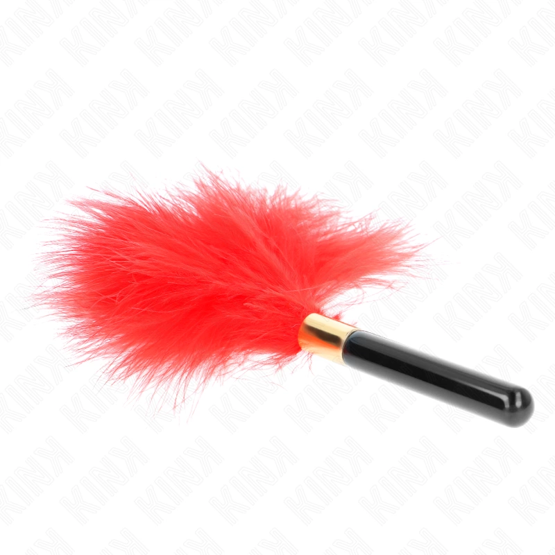 KINK ZÅ‚ote Metalowe Piorko Duster 18 cm - Elegancki Akcent do Stymulacji Skory