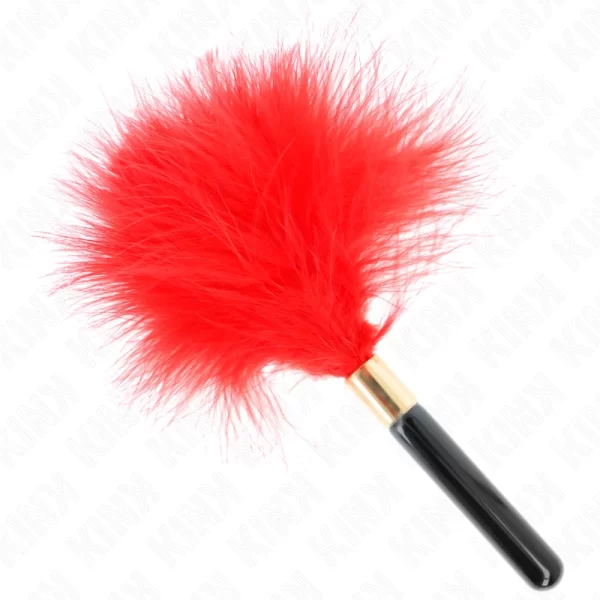 KINK ZÅ‚ote Metalowe Piorko Duster 18 cm - Elegancki Akcent do Stymulacji Skory