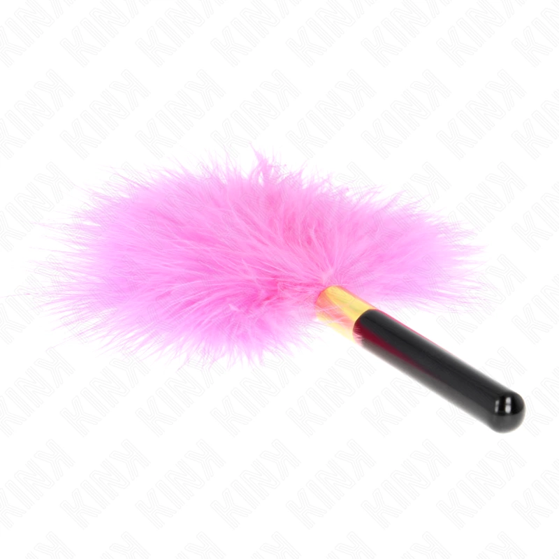 KINK Fuchsia Gold Feather Teaser 18cm