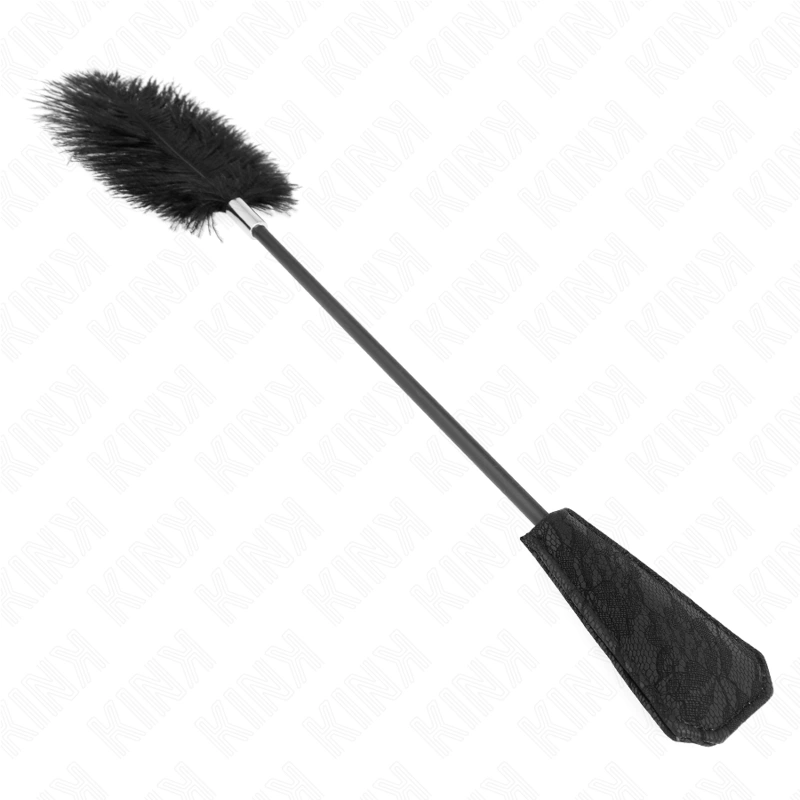 KINK Strusie Piora z KoronkÄ… - Elegancki Duster 56 cm