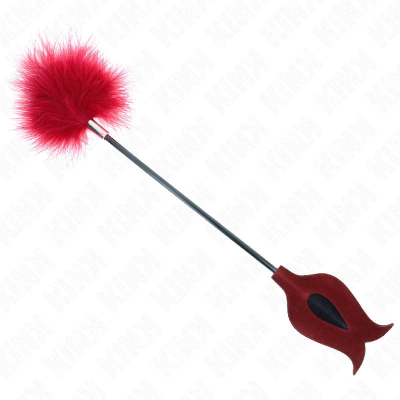 KINK Piorko w kształcie roży 8 cm - delikatna ozdoba do masażu - Anelma KINK Piorko w kształcie roży 8 cm - delikatna ozdoba do masażu