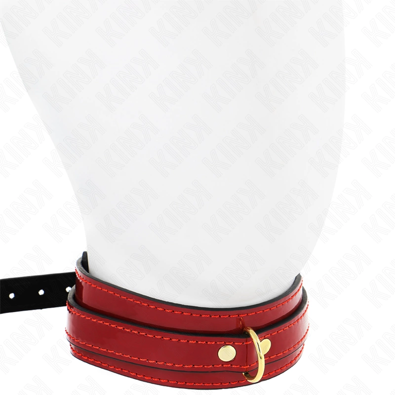KINK Wine Red Adjustable Necklace with Gold Accents 29-42.5 KINK Wine Red Adjustable Necklace with Gold Accents 29-42.5