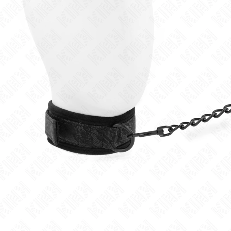 KINK ObroÅ¼a regulowana z wytrzymaÅ‚Ä… smyczÄ… 77 cm czarna 34-54 cm x 5 cm