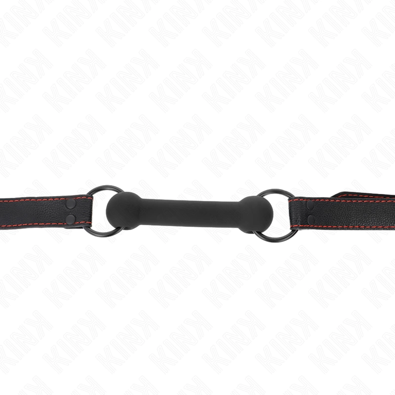 KINK Pasek Skorzany Regulowany 41-57 cm - Czarny Akcesorium Kontrolne