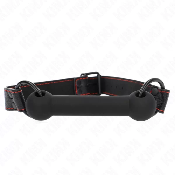 KINK Pasek Skorzany Regulowany 41-57 cm - Czarny Akcesorium Kontrolne