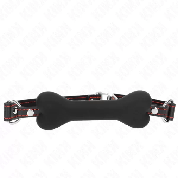 KINK Czarna KoÅ›Ä‡ Gag 12 cm - silikonowy
