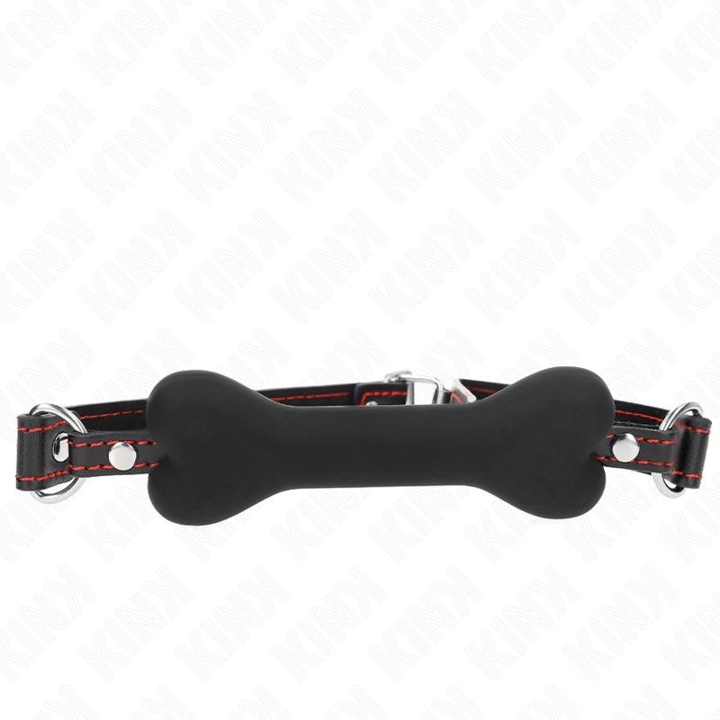 KINK Czarna KoÅ›Ä‡ Gag 12 cm - silikonowy