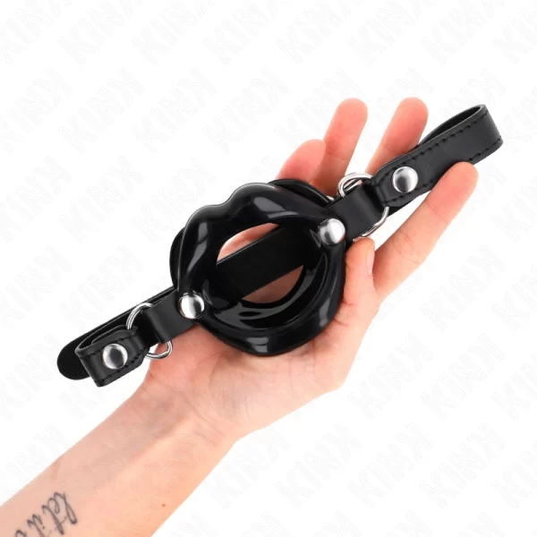 KINK LIP 8 cm Intimate Restraint with Black Leatherette