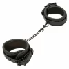 CalExotics Nocturnal Collection Kajdanki na kostki skorzane czarne regulowane