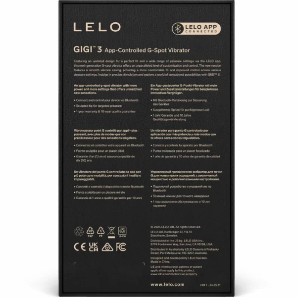 LELO GIGI 3 Blue Intimate Wellness Device with App Control