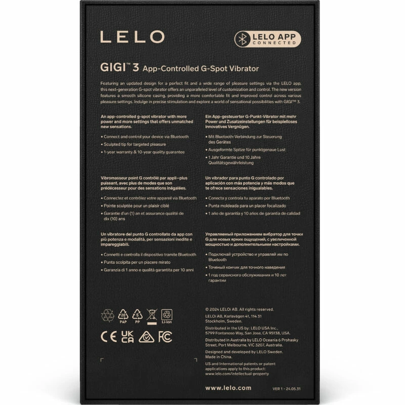 LELO GIGI 3 Blue Intimate Wellness Device with App Control