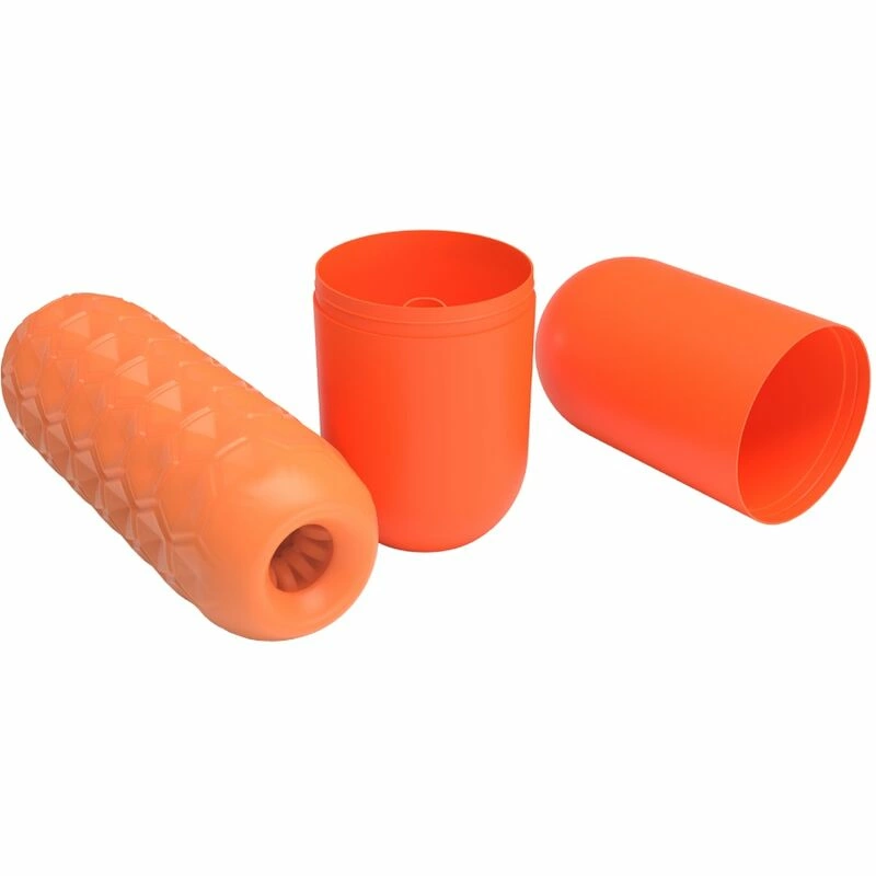 Pretty Love Twin Balls - Pomarańczowa maszyna intymna z podwojnym systemem kulkowym - Anelma Pretty Love Twin Balls BM-009230NQ Intimate Device Orange 19.5cm combines waterproof construction and an ergonomic design in a practical