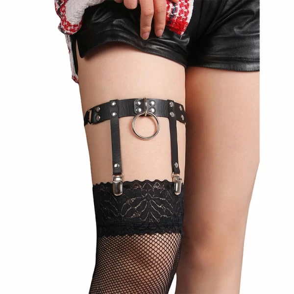 Subblime 953744 Skorzana PodwiÄ…zka Punk Czarna Regulowana One Size
