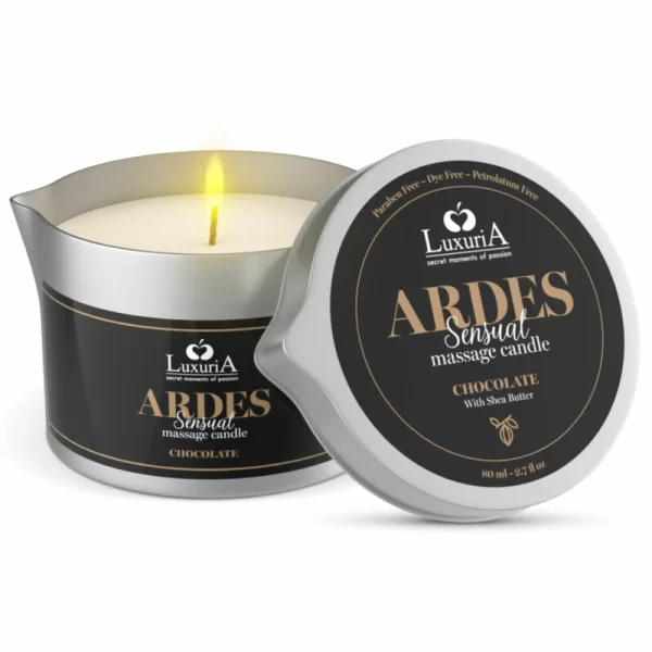 Intimateline Luxuria Massage Candle Chocolate Aroma Shea Butter 80g