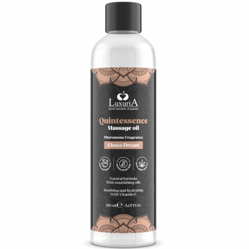 Intimateline Luxuria Massage Oil Chocolate 150ml - Nourishing & Aromatic