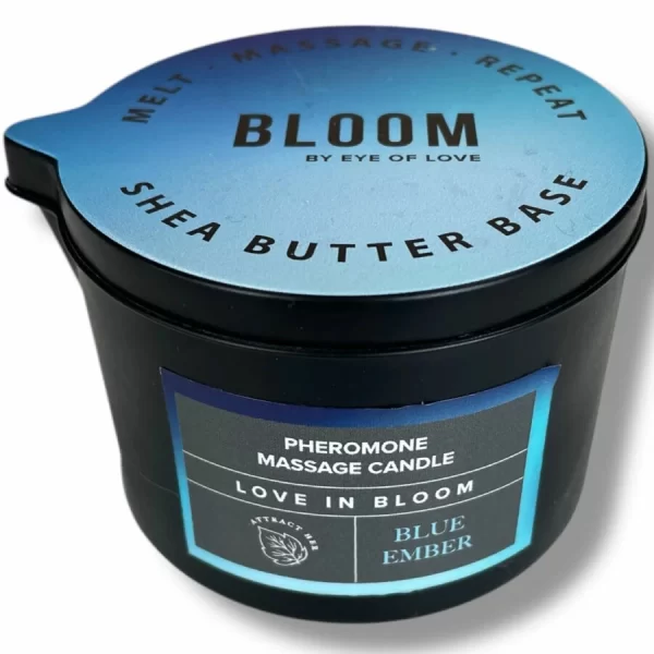 Eye of Love Bloom Blue Ember Å›wieca do masaÅ¼u z feromonami 150ml