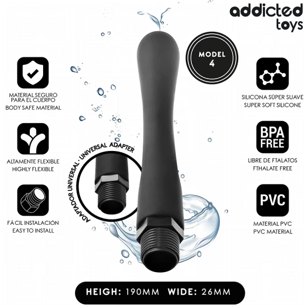 Addicted Toys Model 4 - Szczoteczka higieniczna z adapterem uniwersalnym 19 cm